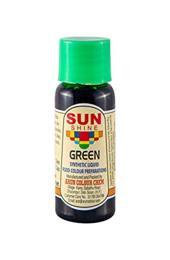 Green Sythetic Liquid Food Colour Preparation