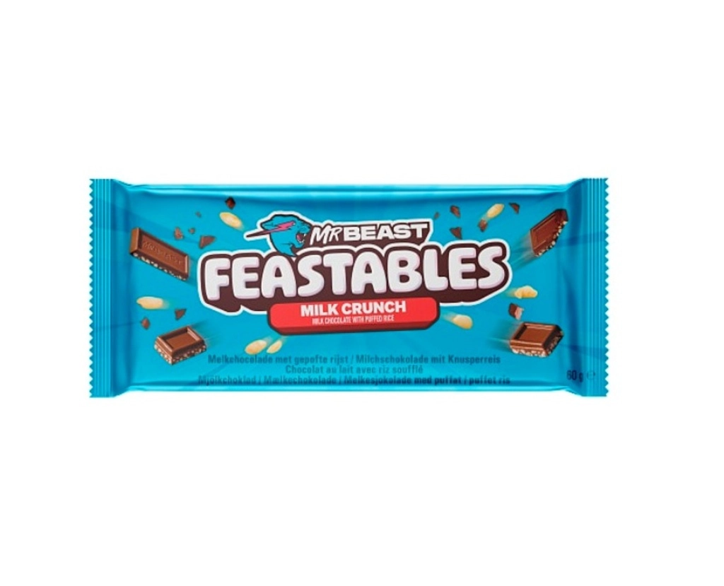 Feastables Milk Crunch Chocolate Bar