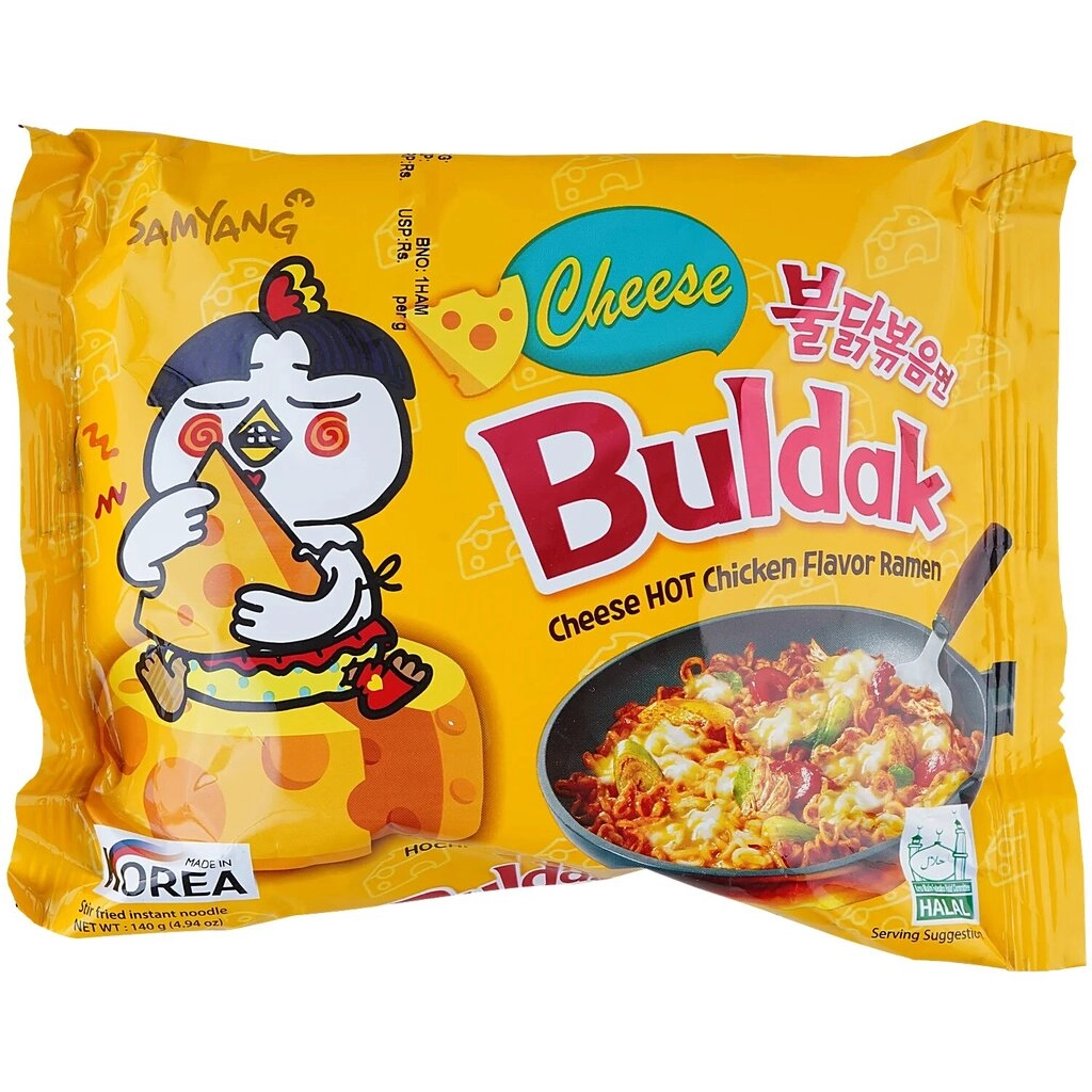 Buldak Cheese Hot Chicken Noodles