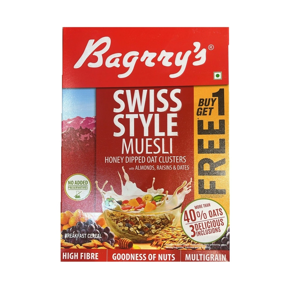 Swiss Style Muesli With Almonds Raisins & Dates