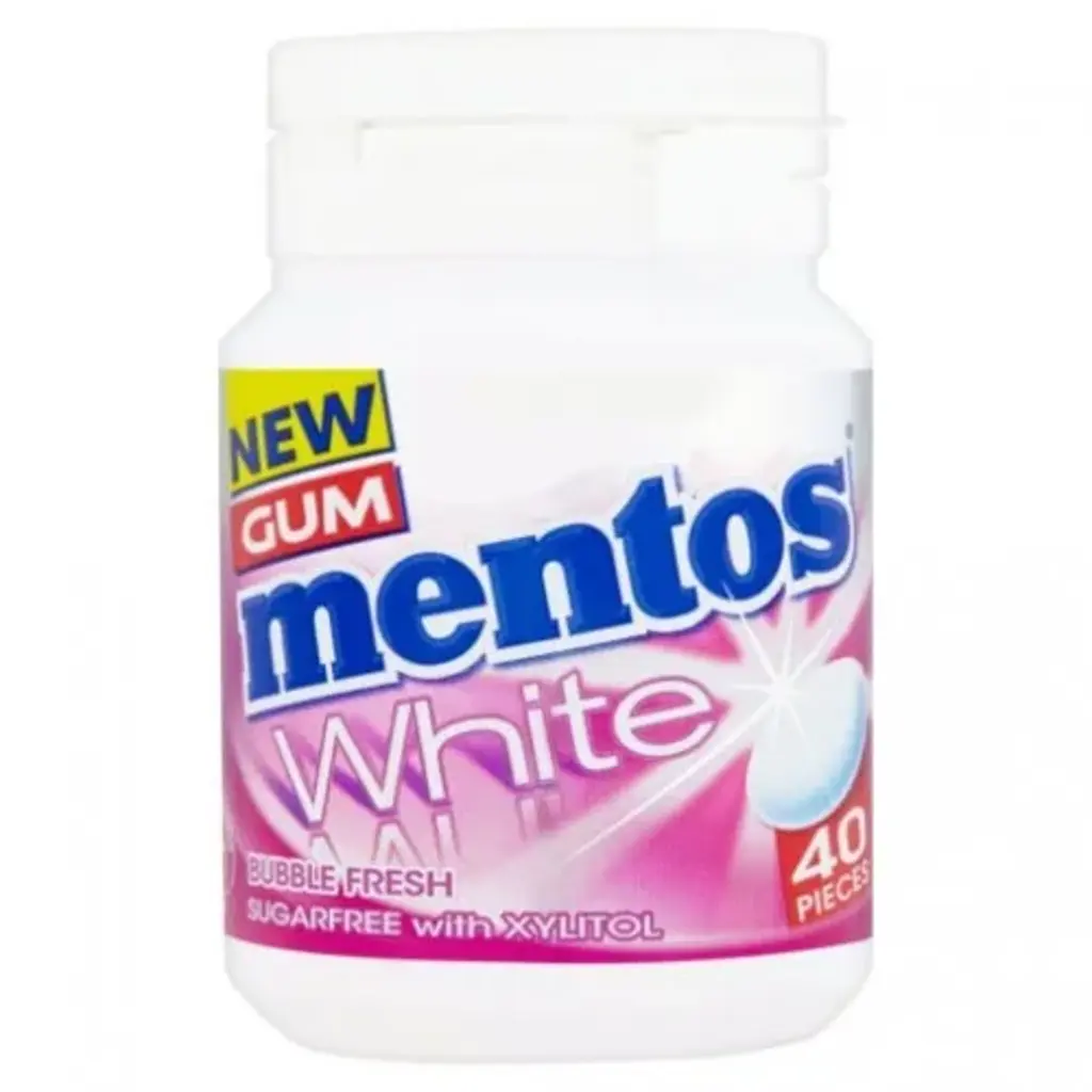 Gum White Sugar Free Bubble Fresh