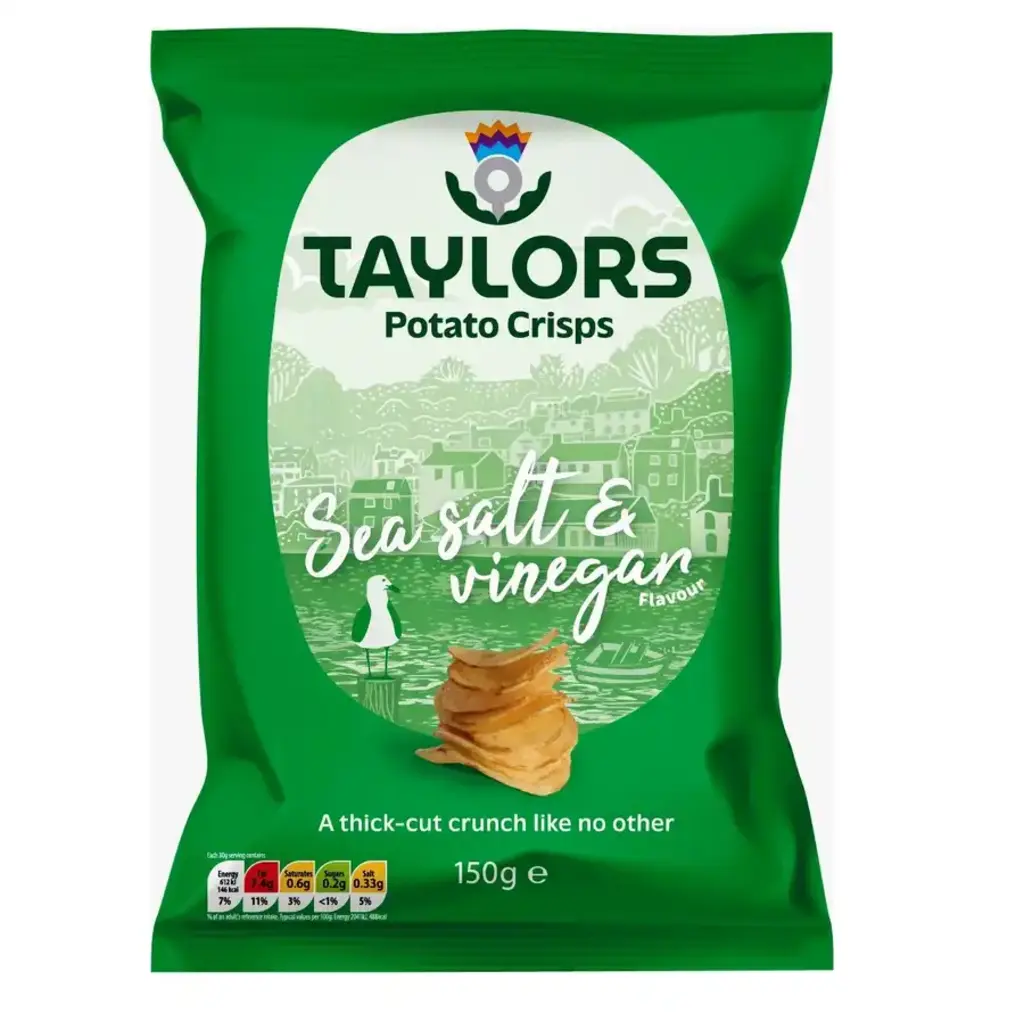 Potato Crisps Sea Salt & Vinegar Flavour chips