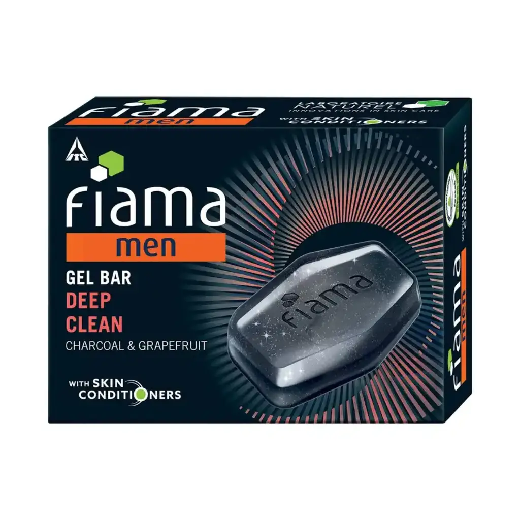 Fiama Men Gel Bar Deep Clean Soap Pack Of 3N Free 1N