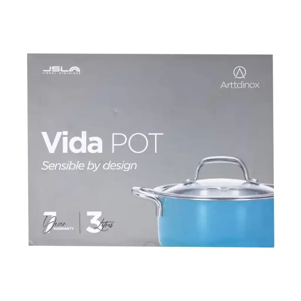 Arttdinox Stainless Stell Vida Blue Pot