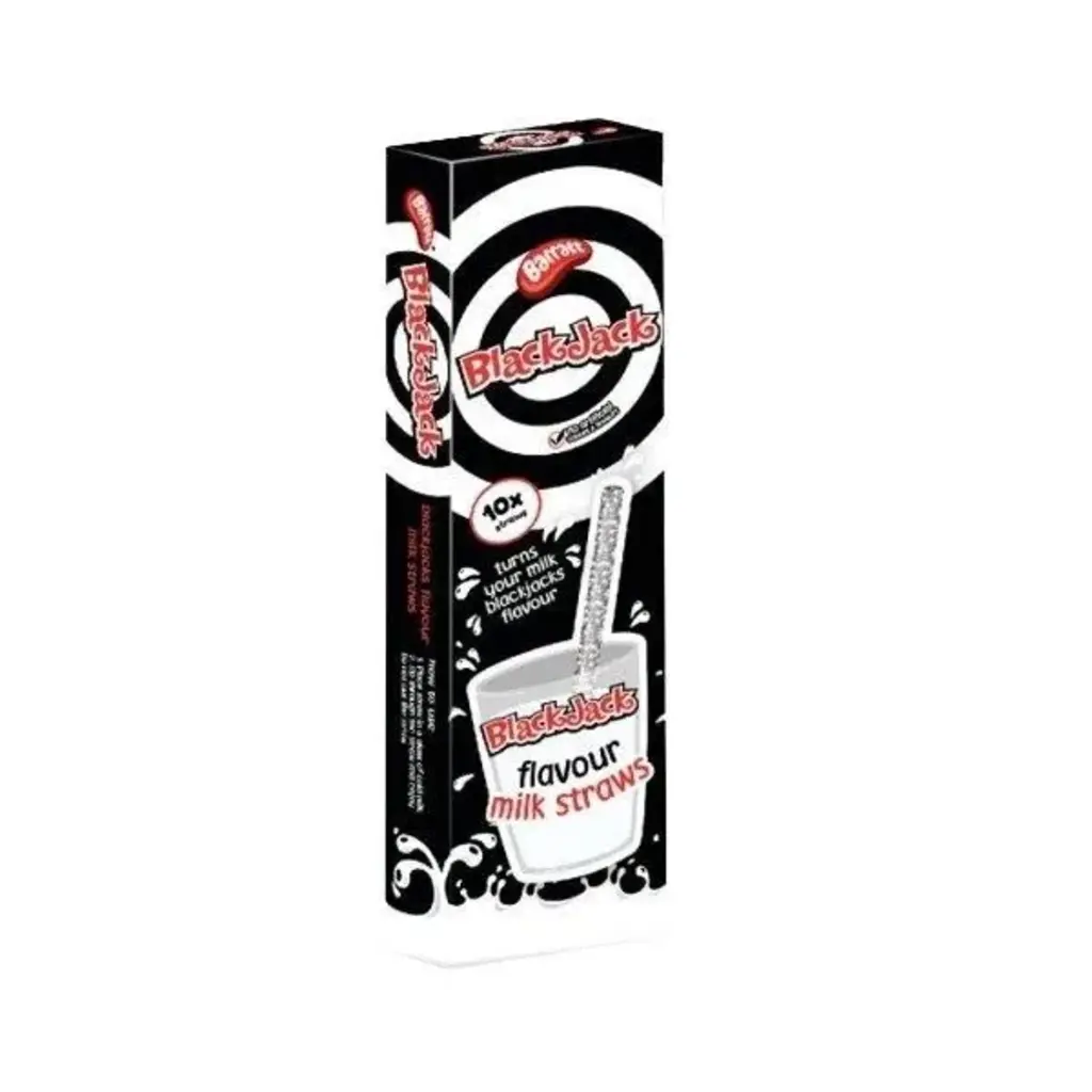 Blackjack Flavour Milk Straws
