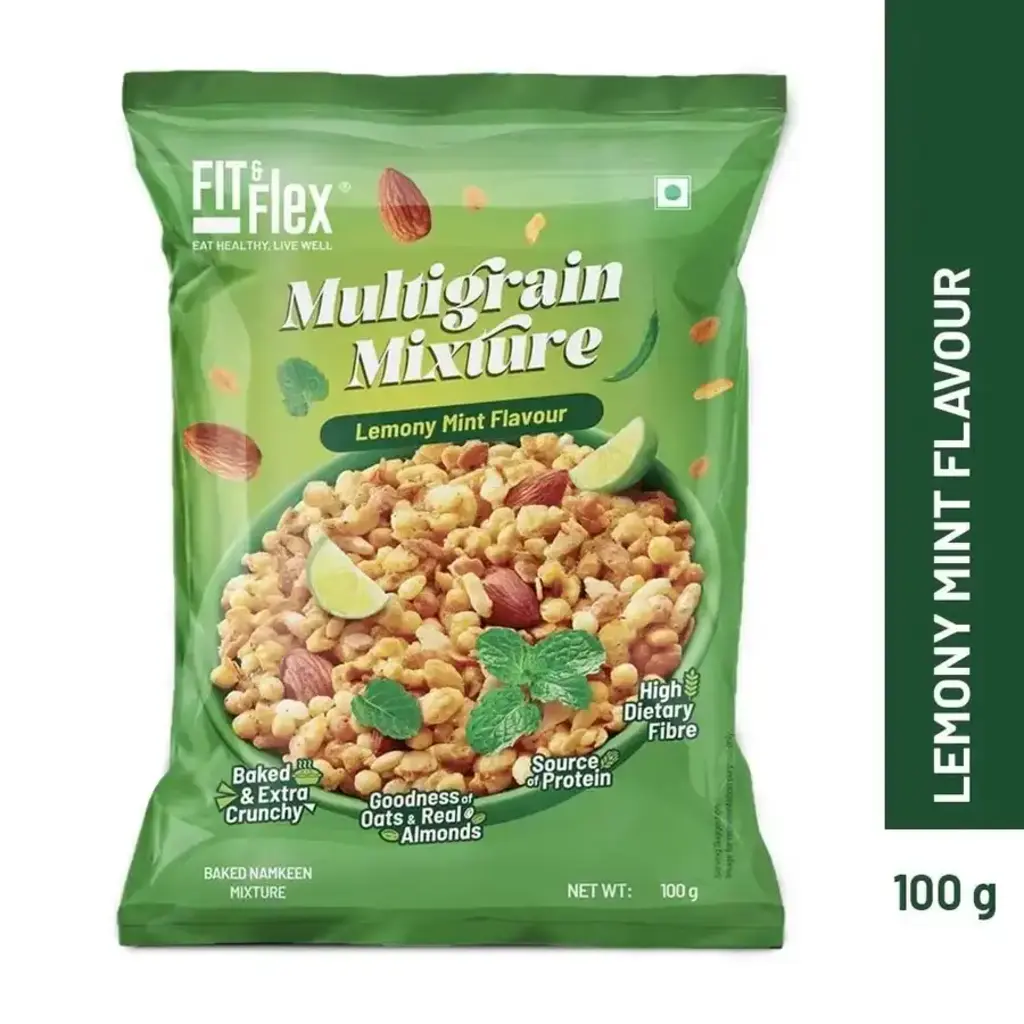 Lemony Mint Multigrain Mixture Baked Namkeen