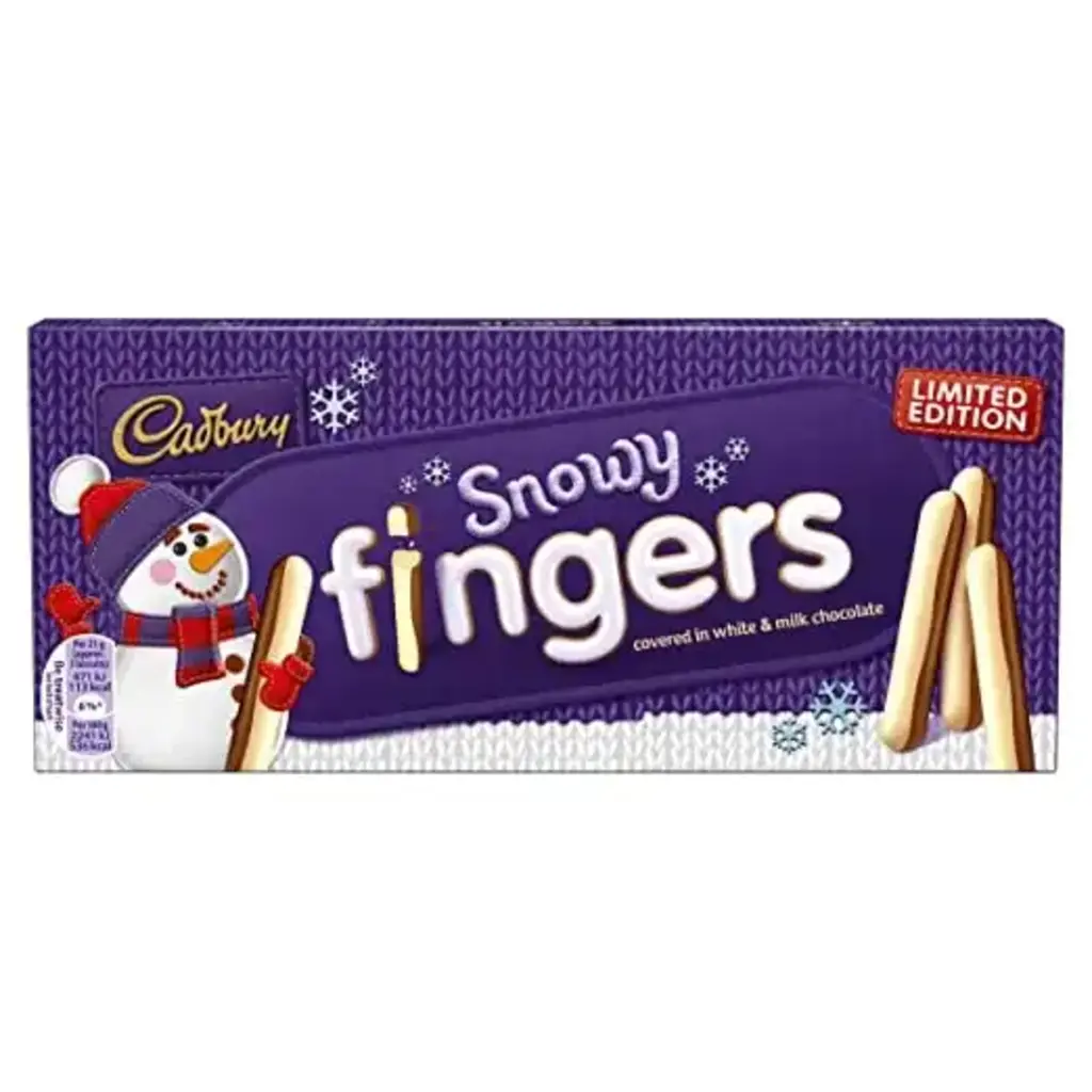 Milk & White Chocolate Snowy Fingers