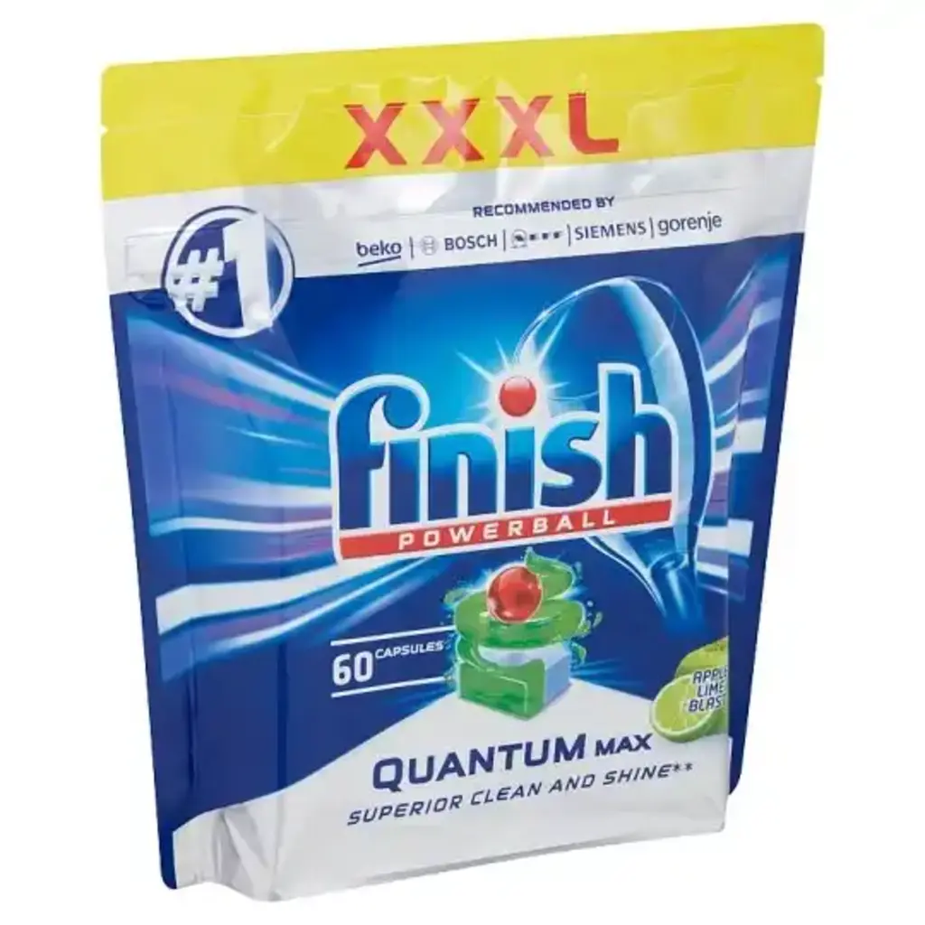 Quantum Max Dishwasher Tablets Apple & Lime Blast 60