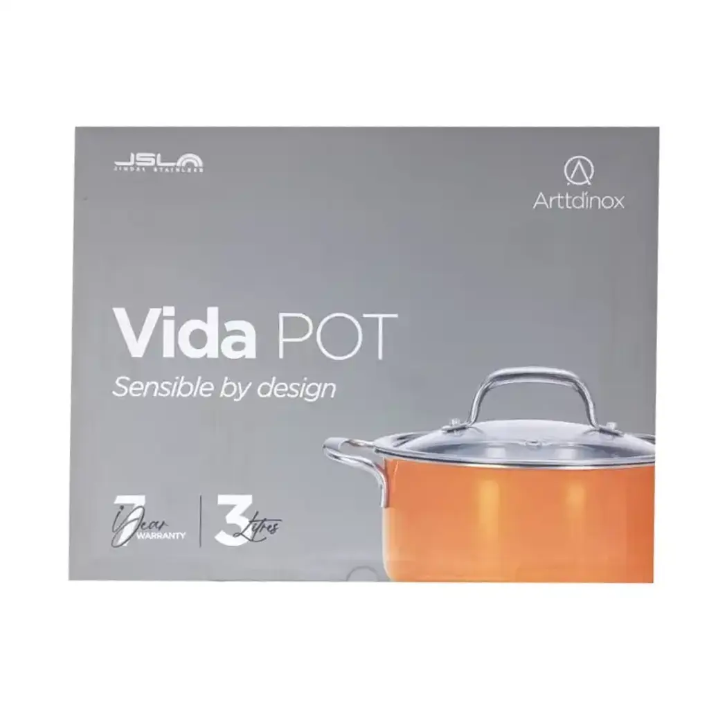 Arttdinox Stainless Stell Vida Orange Pot
