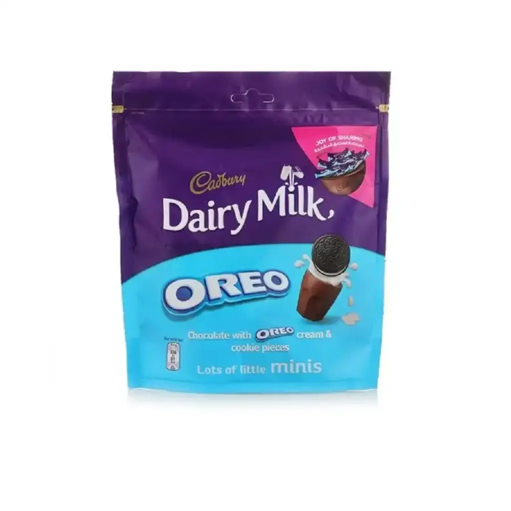 Dairy Milk Oreo Milk Chocolate with Cream & Cookie Pieces Minis