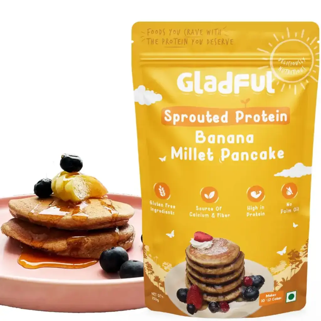 Protein Sprouted Banana Pancake
