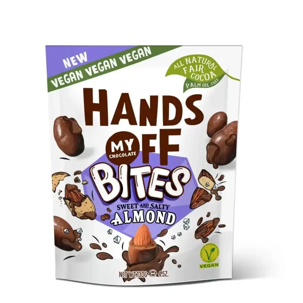 Bites With Sweet & Salty Almonds Covered with Cocoa Vegan