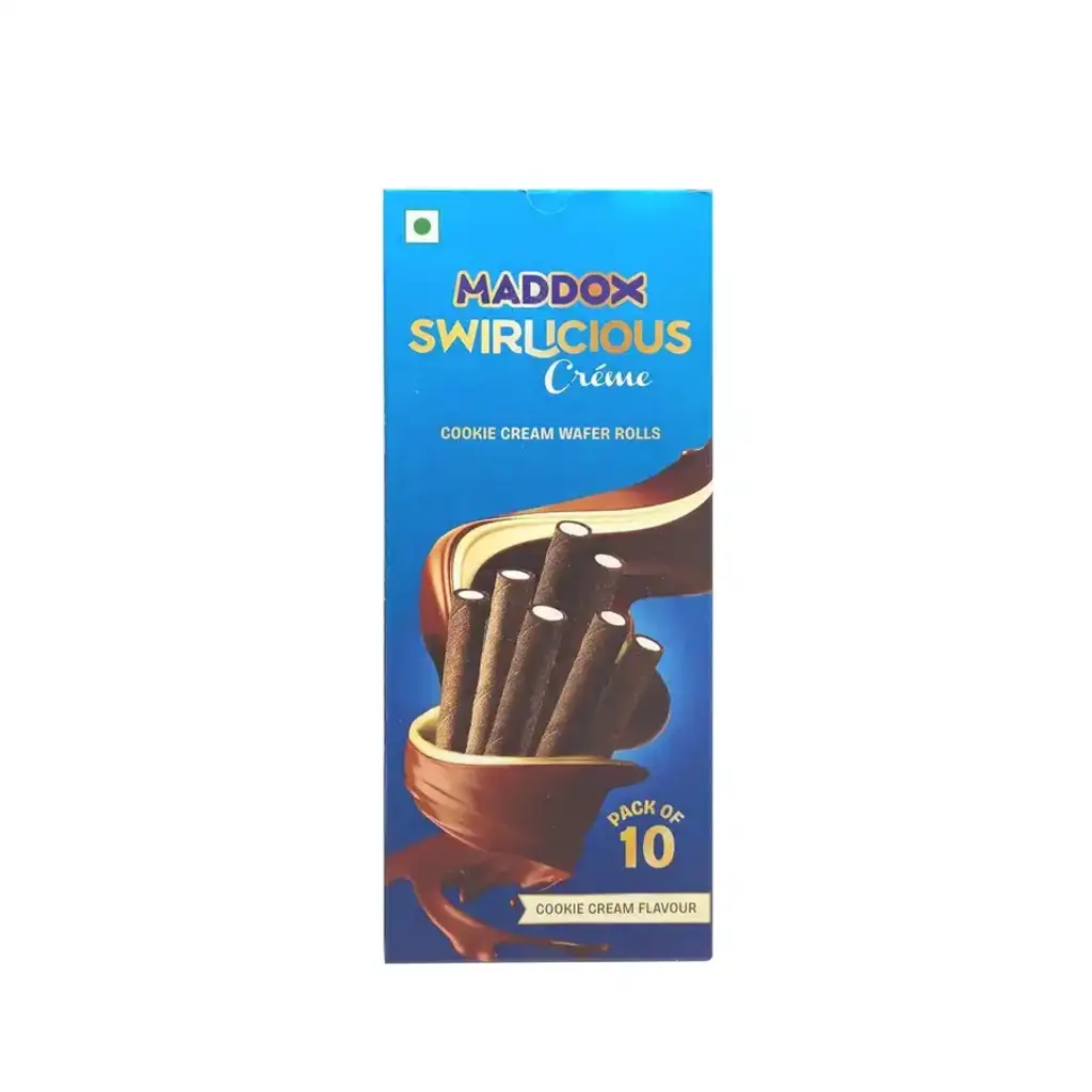 Swirlicious Cookie Cream Wafer Roll