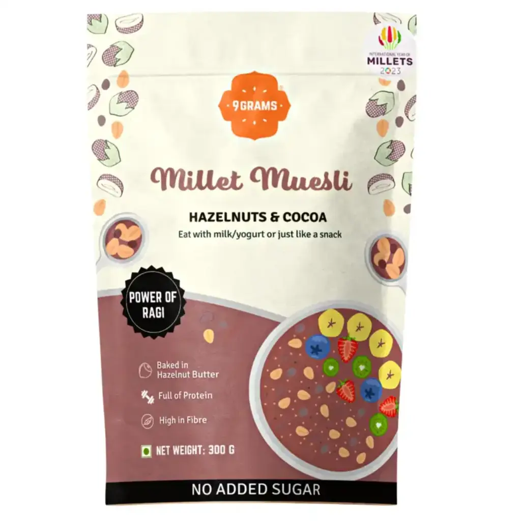Sprouted Millet Muesli Hazelnuts & Cocoa