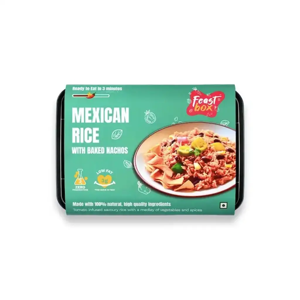 Mexican Rice with Baked Nachos