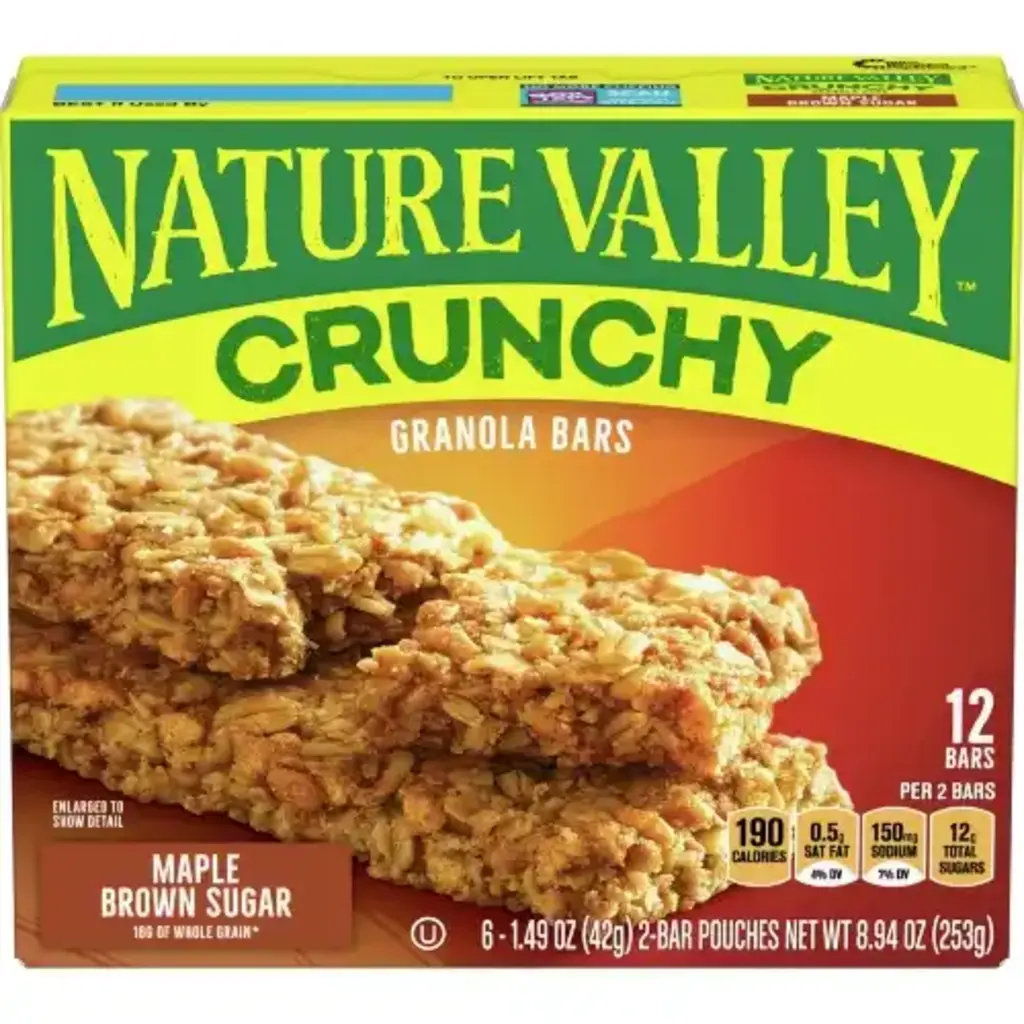 Crunchy Granola Bars Maple Brown Sugar