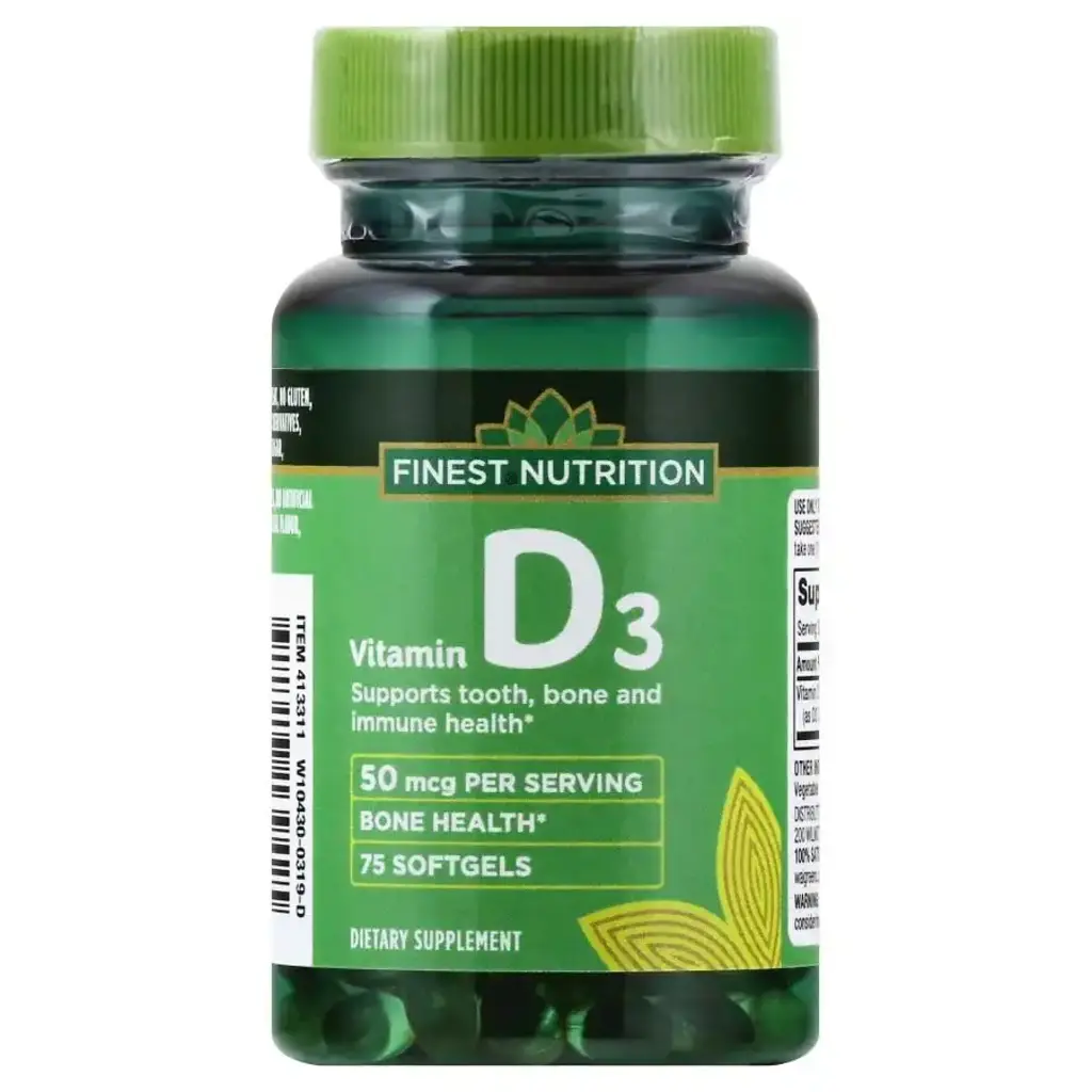 Finest Nutrition 50Mgc D3 Vitamin 75