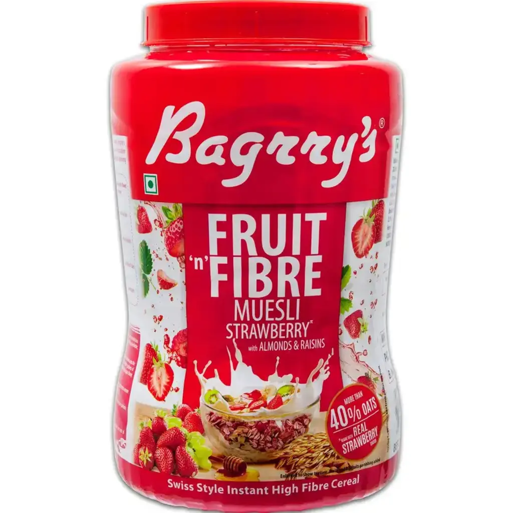 Fruit N Fibre Muesli Strawberry With Almonds & Raisins