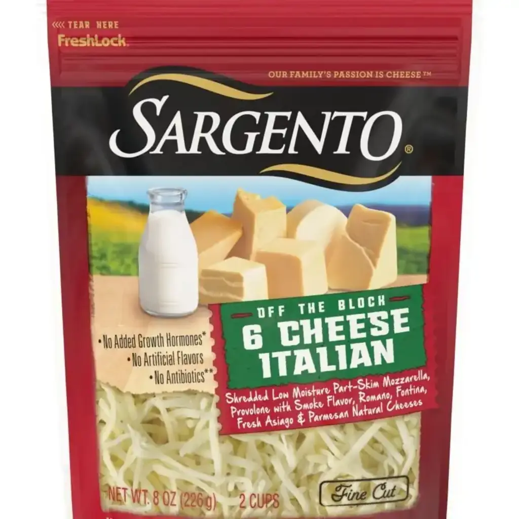6 Cheese Italian Shredded Cheese