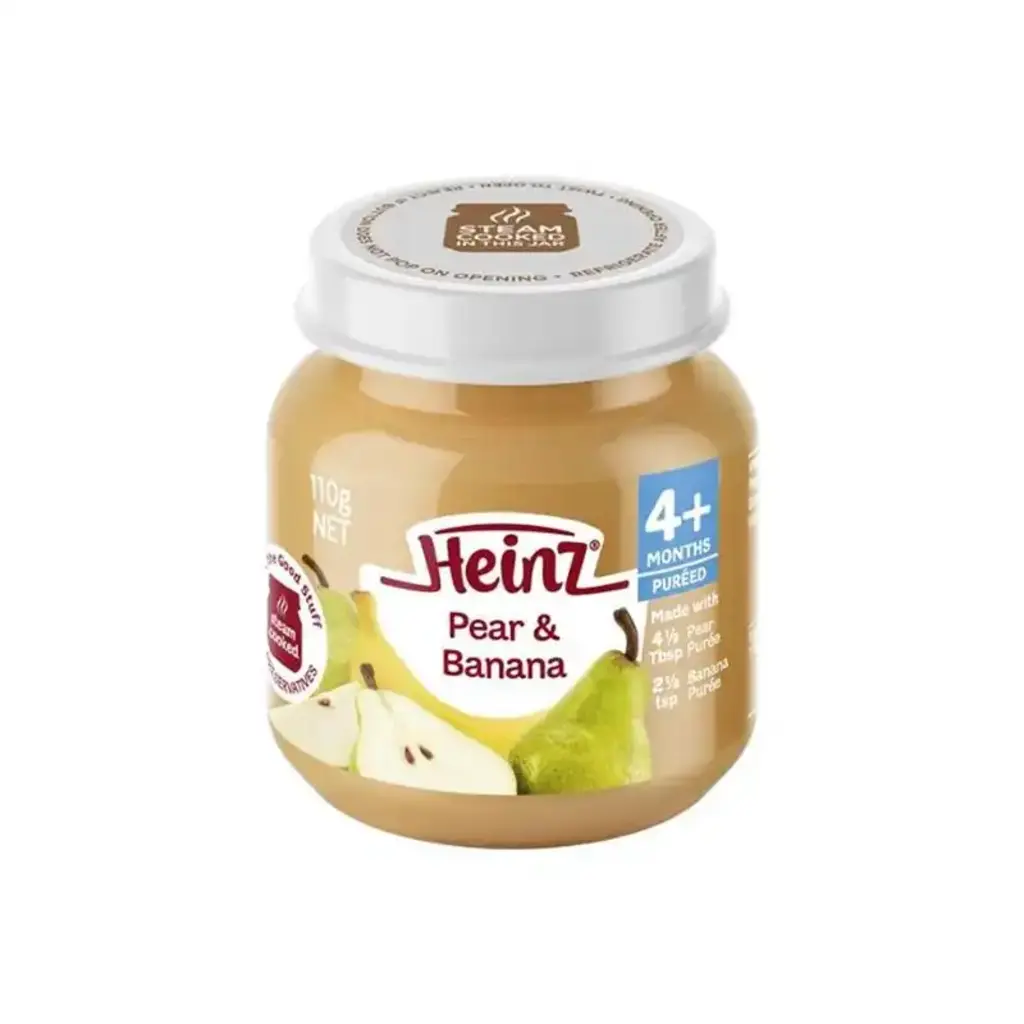 Pear & Banana Baby Food 110g From 4