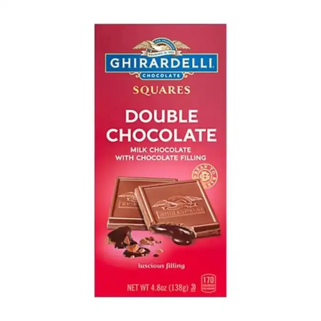 Squares Double Milk Chocolate With Chocolate Filling