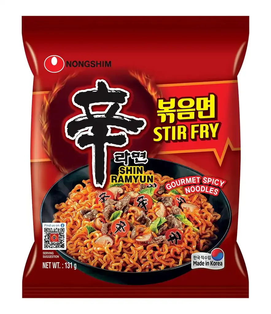 Shin Ramyun Stir Fry Real Chicken Flakes Gourmet Spicy Noodles