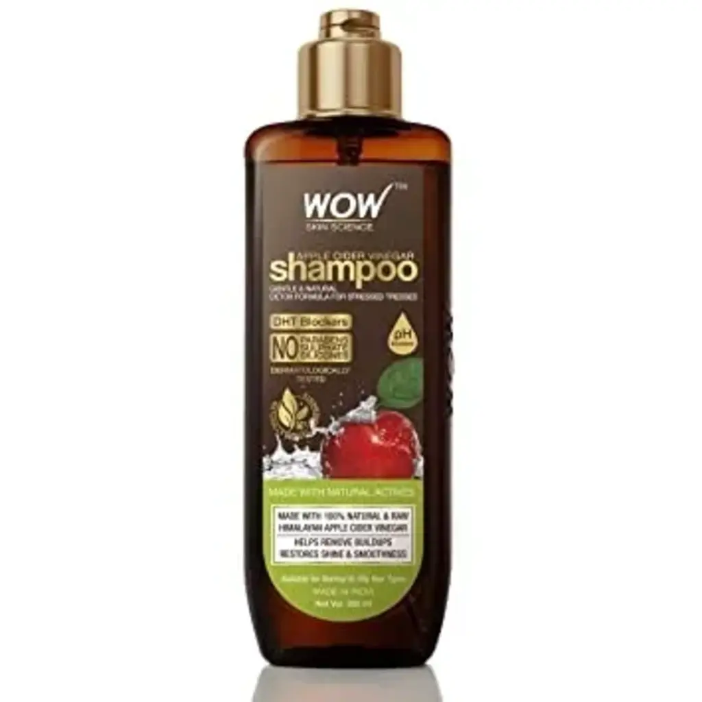 Apple Cider Vinegar Shampoo Gentle & Natural Detox Formula For Stressed Tresses DHT Blockers