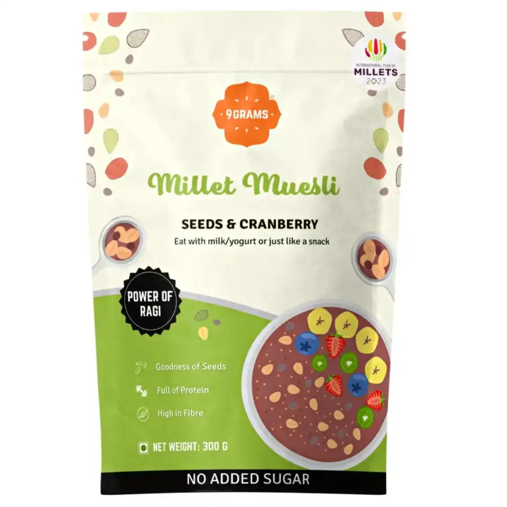 Sprouted Millet Muesli Seeds & Cranberry