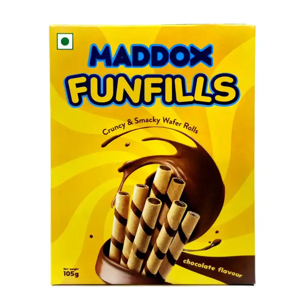 Funfills Chocolate Wafer Rolls