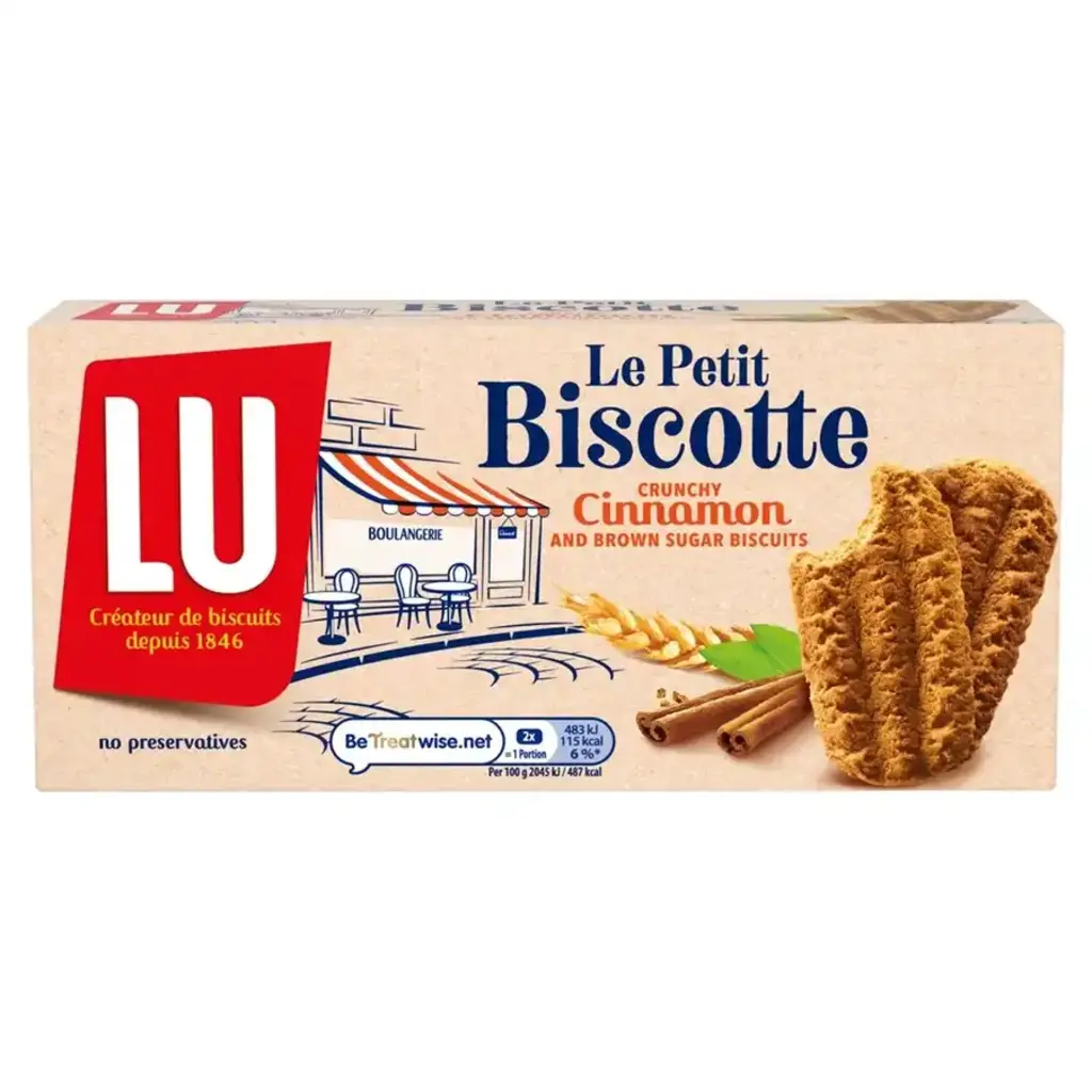 Le Petit Biscotte Crunchy Cinnamon And Brown Sugar Biscuits