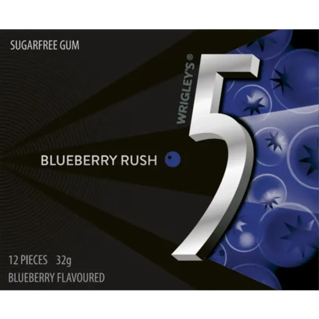 Blueberry Rush Sugarfree Gum 12