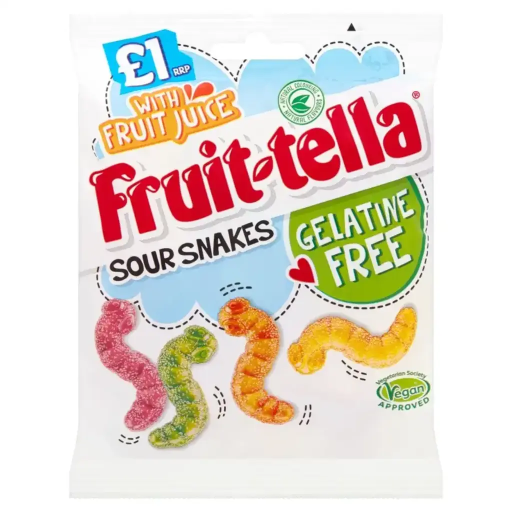 Sour Snakes Gelatine Free Candy