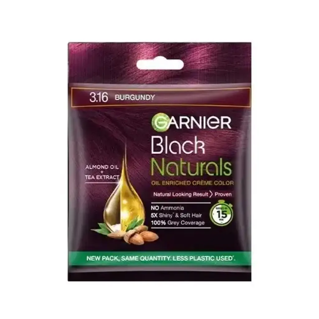 Black Naturals Burgundy Hair Color