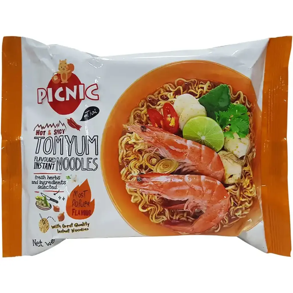 Picnic Hot And Spicy Tom Yum Flavoured Instant Noodles