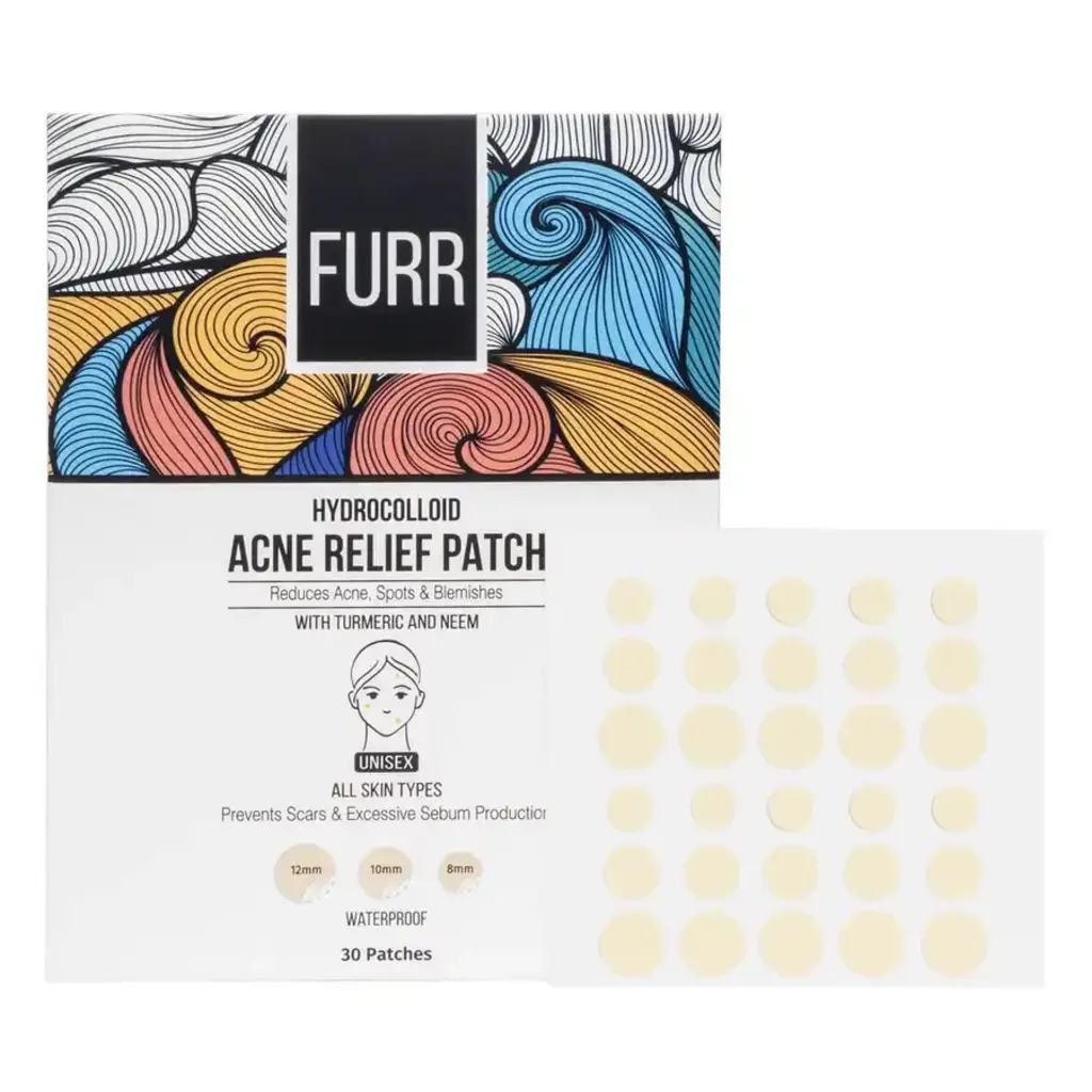 Furr Pee Safe Acne Patches For Pimples Hydrocolloid Acne Relief Patches