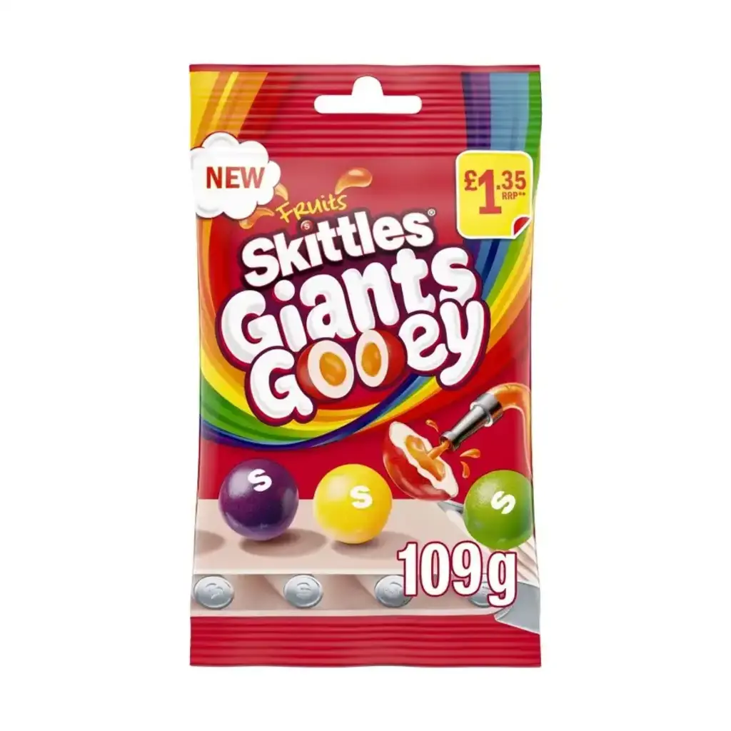 Giants Gooey Chewy Sweets Fruit Flavored