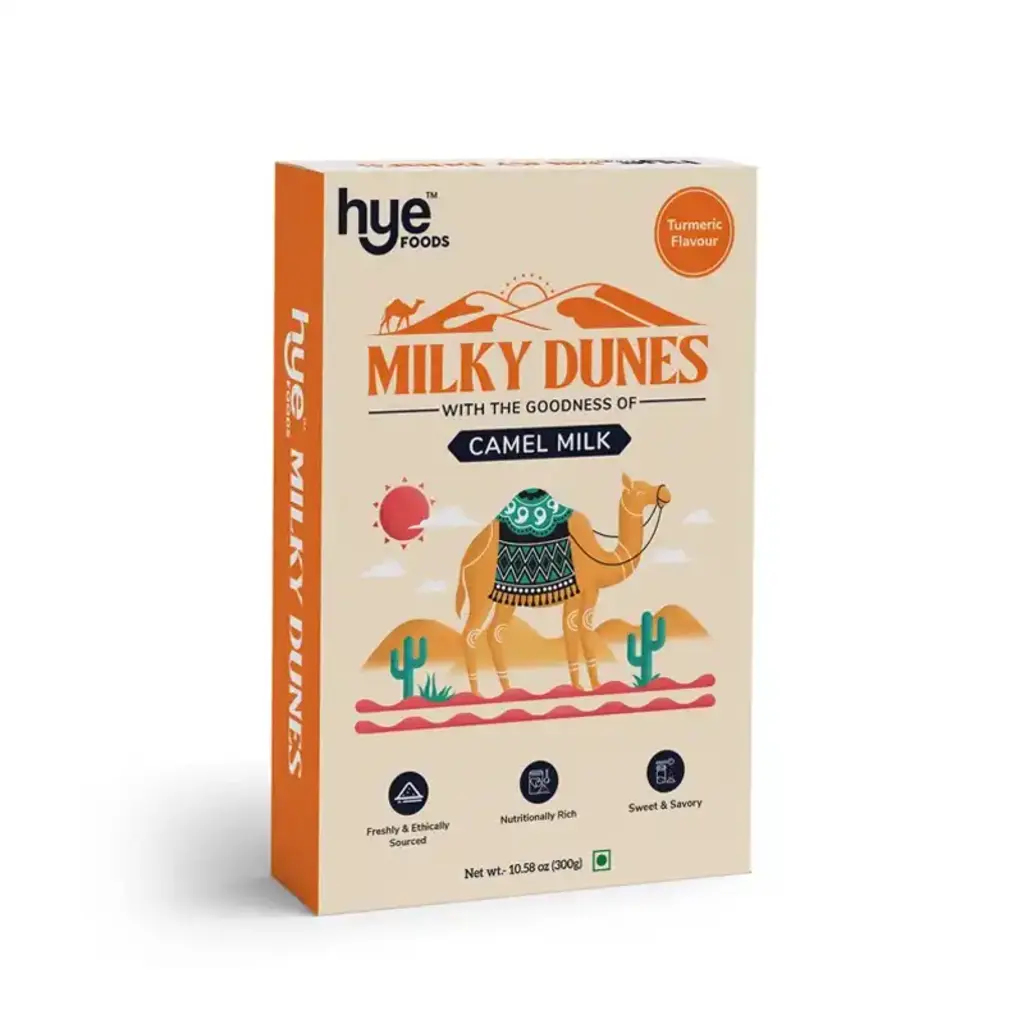 Hye Milky Dunes With Camel Milk Powder Turmeric Flavour
