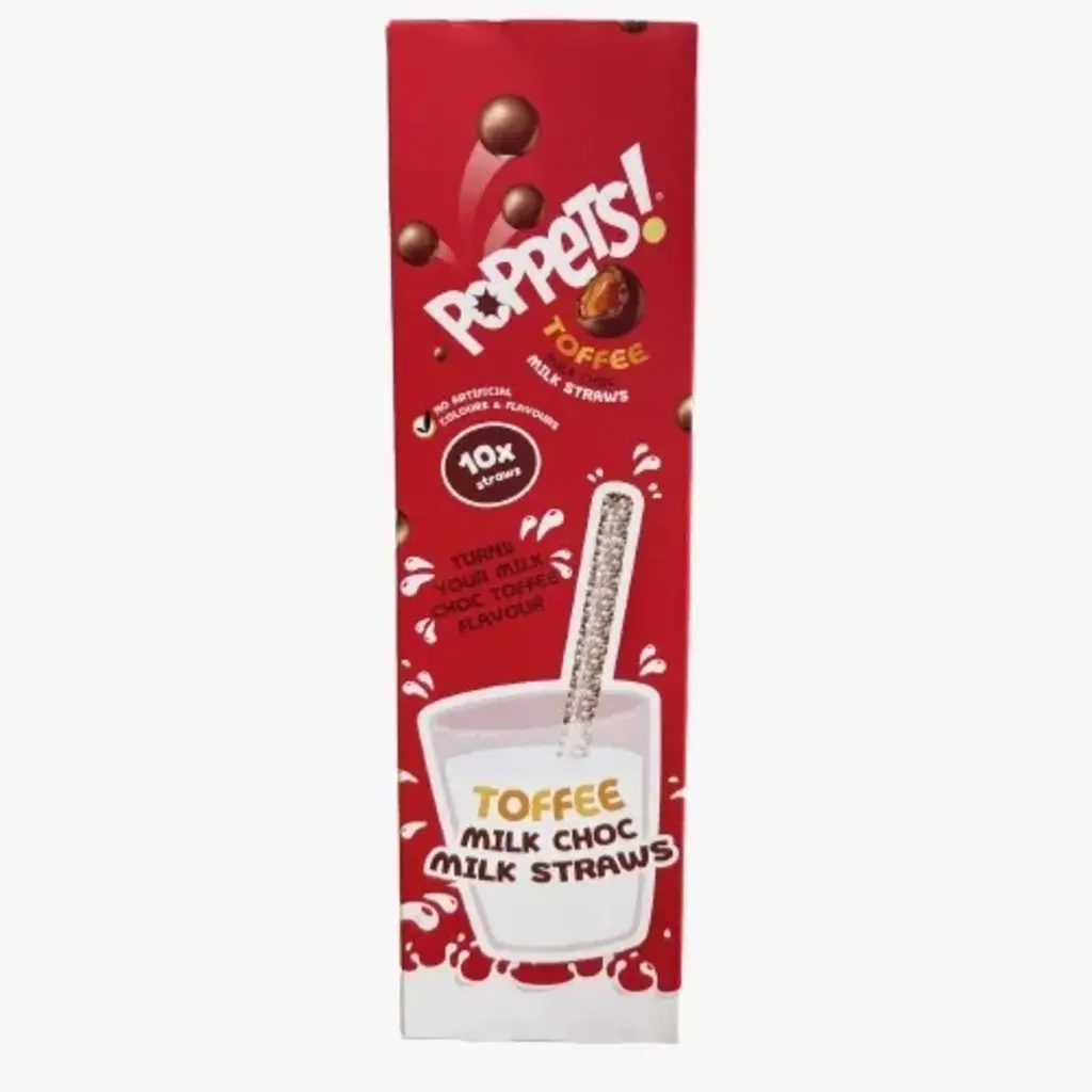 Toffee Milk Chocolate Straws