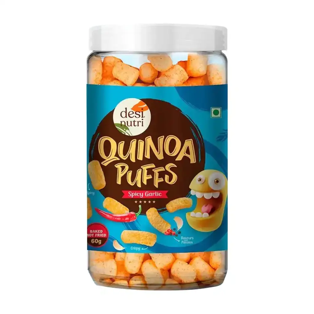 Quinoa Puffs Spicy Garlic
