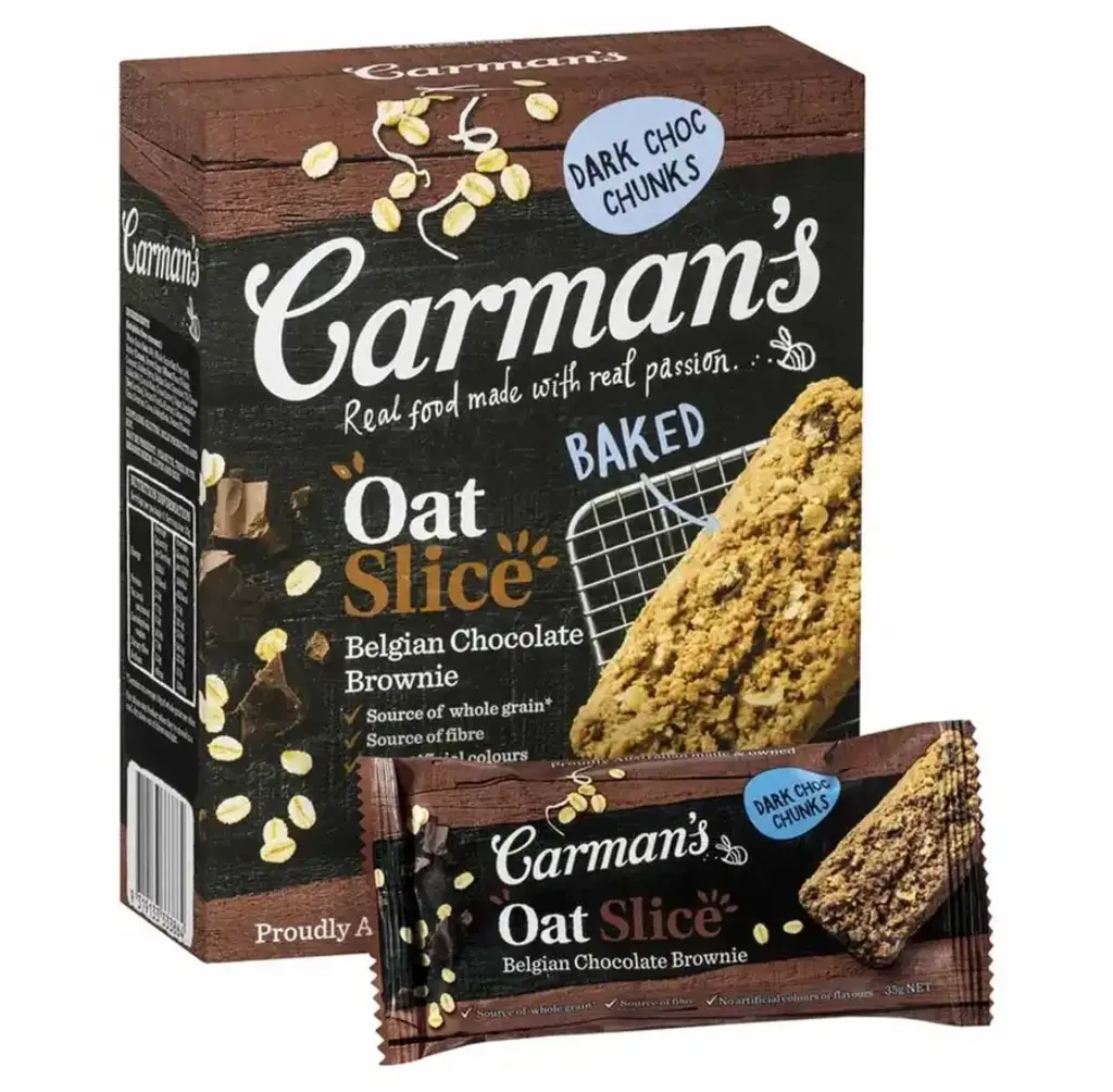 Belgian Chocolate Brownie Slice Oat Bar
