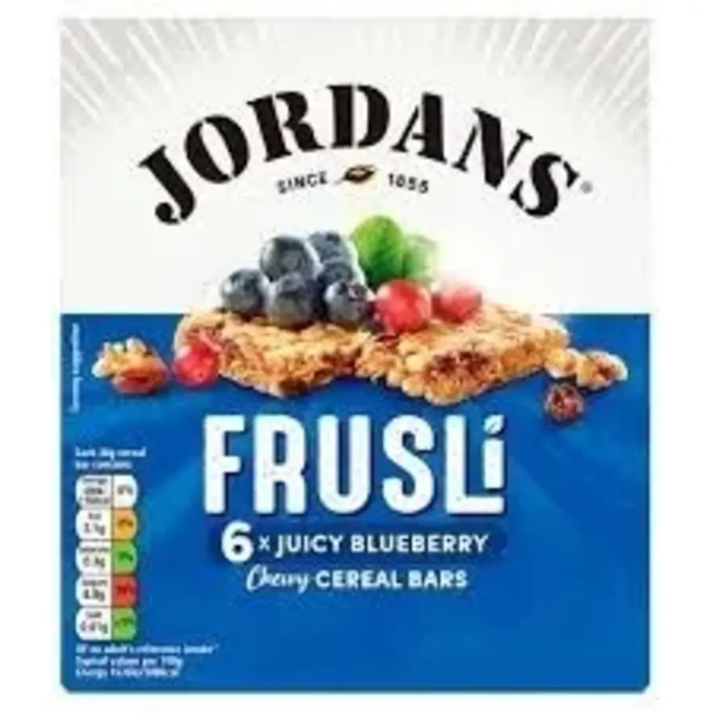 Frusli Juicy Blueberries Chewy Cereal Bars