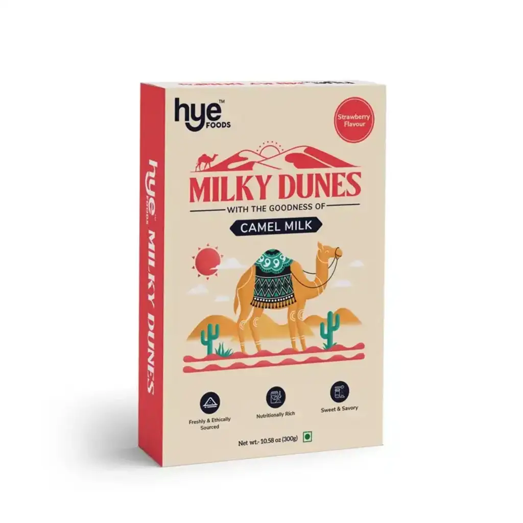 Hye Milky Dunes With Camel Milk Powder Strawberry Flavour