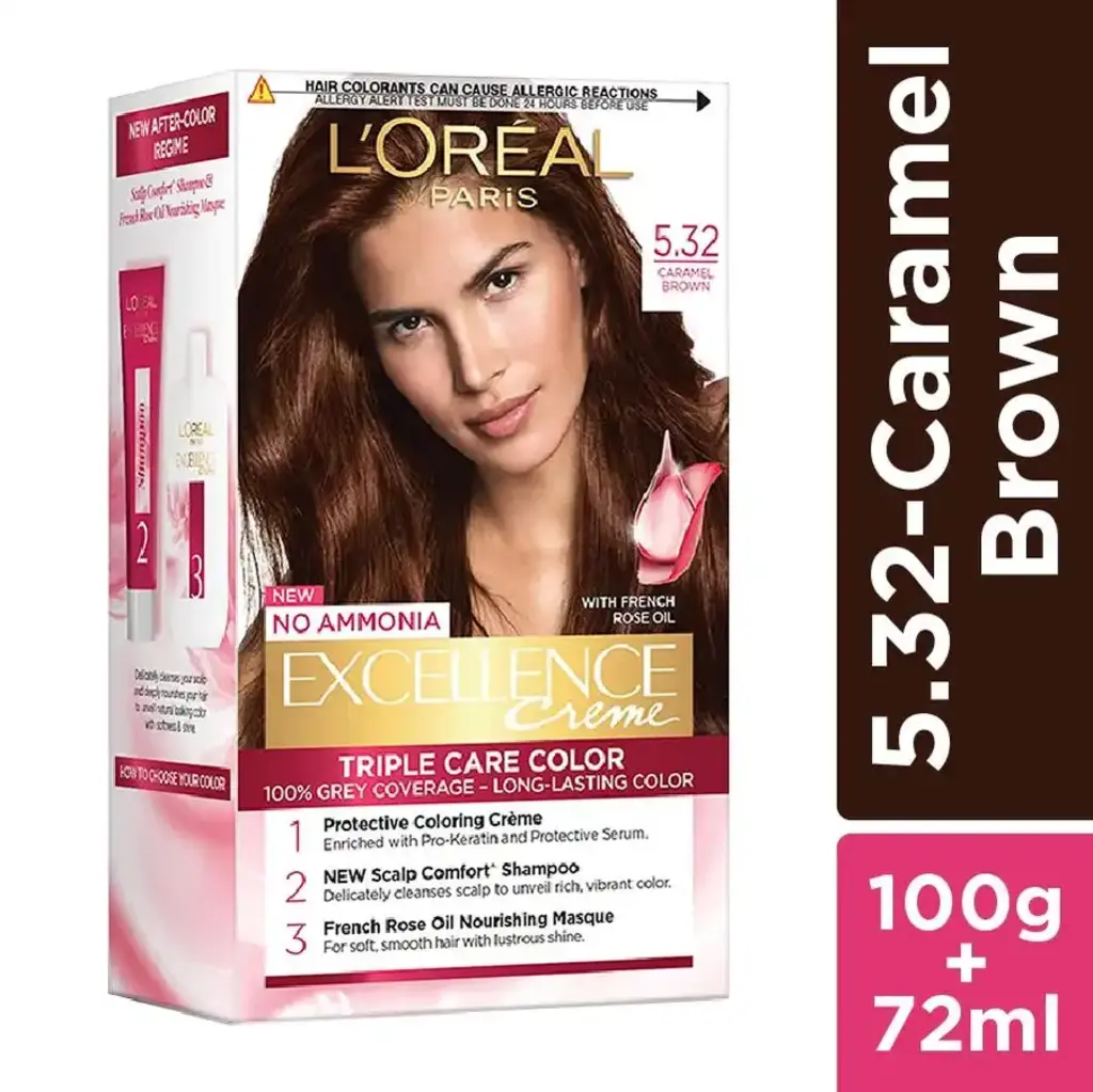 Paris Excellence Creme Caramel Brown Hair