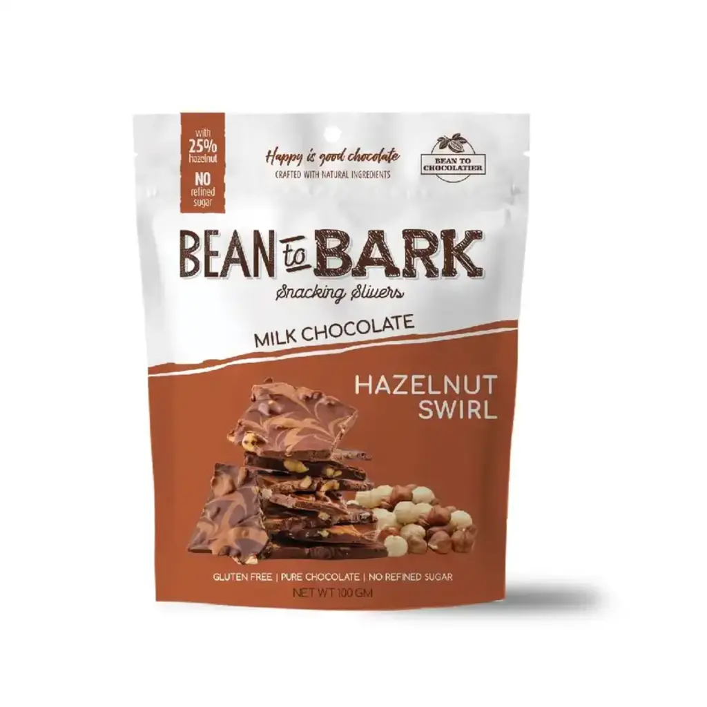 Farms Bean to Bark Milk Chocolate Hazelnut Swirl