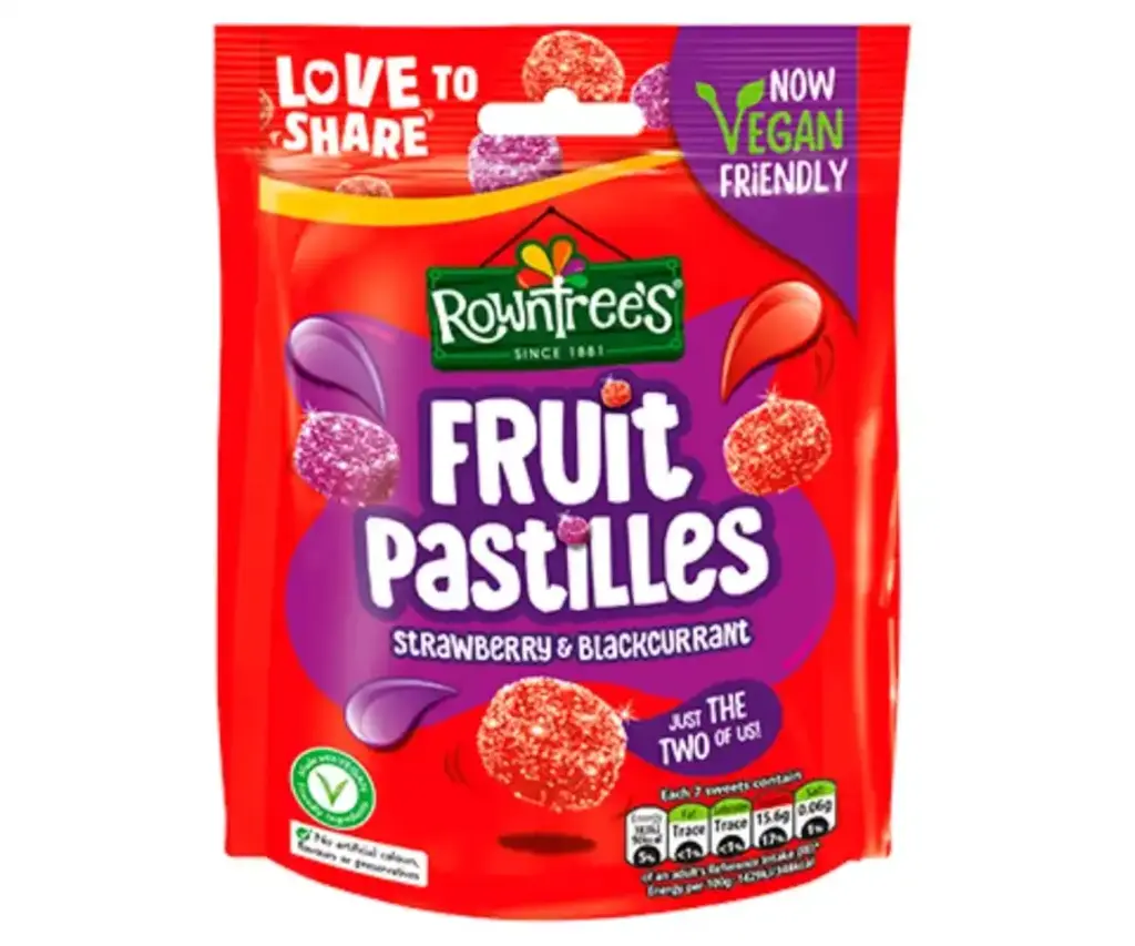Fruit Pastilles Strawberry & Blackcurrant Bag