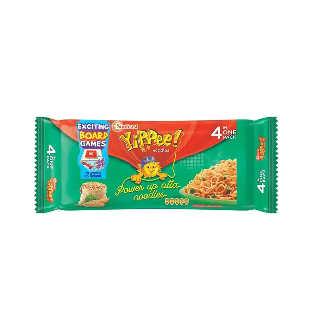 Yippee Power Up Atta Noodles 4 in 1 Pack