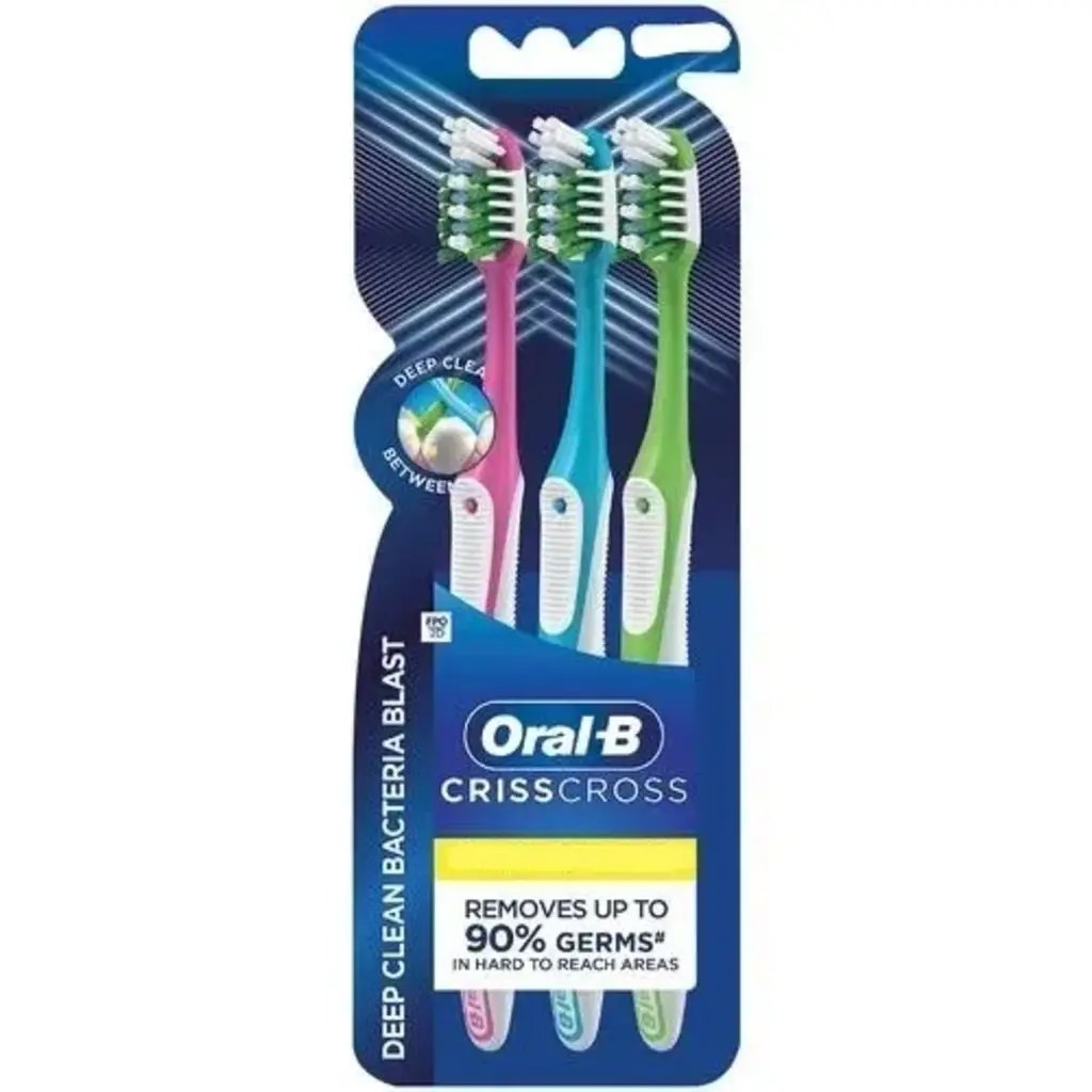 Bacteria Blast Toothbrush With Criss Cross Bristles Soft