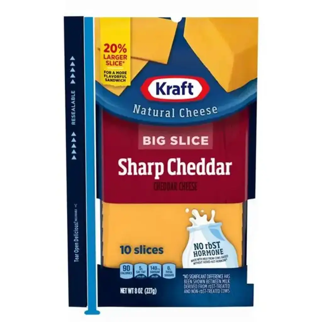 Big Slice Sharp Cheddar Cheese 10