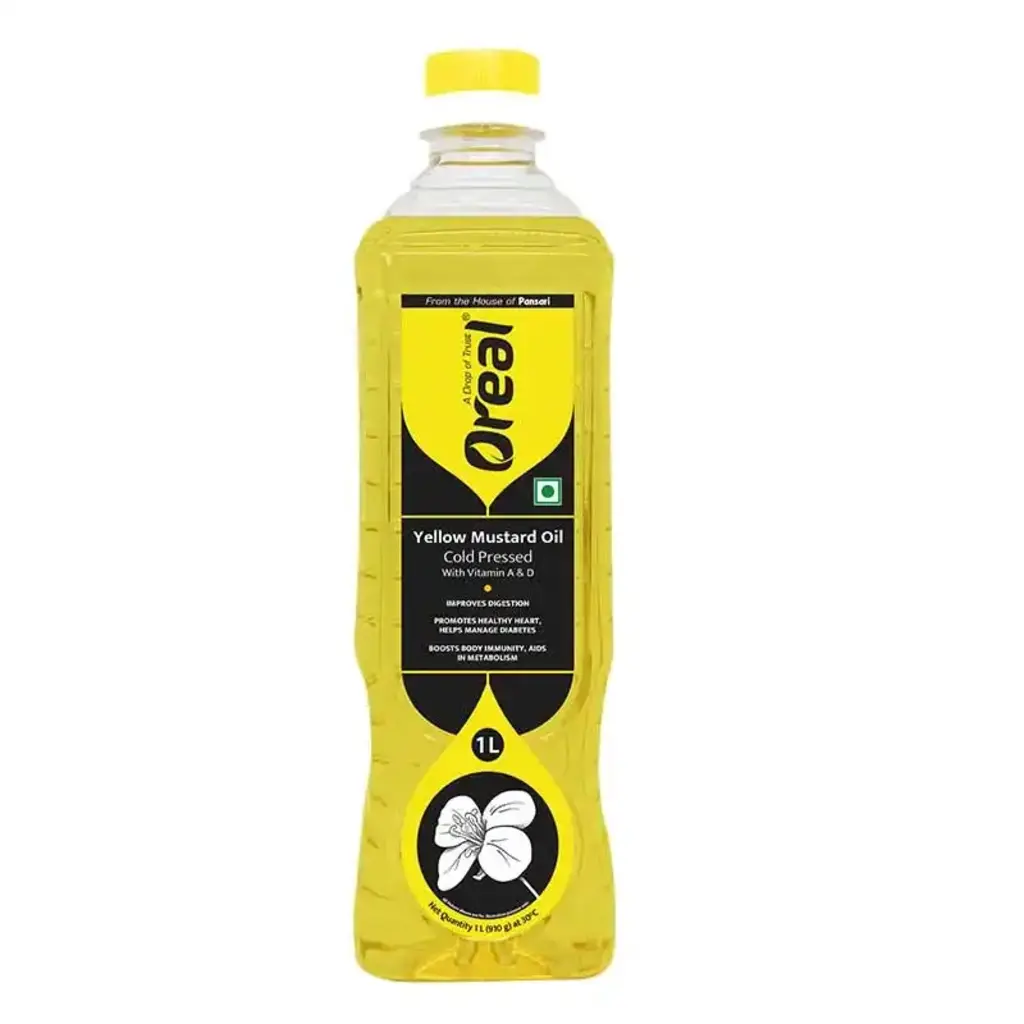 Cold Pressed Yellow Mustard Oil