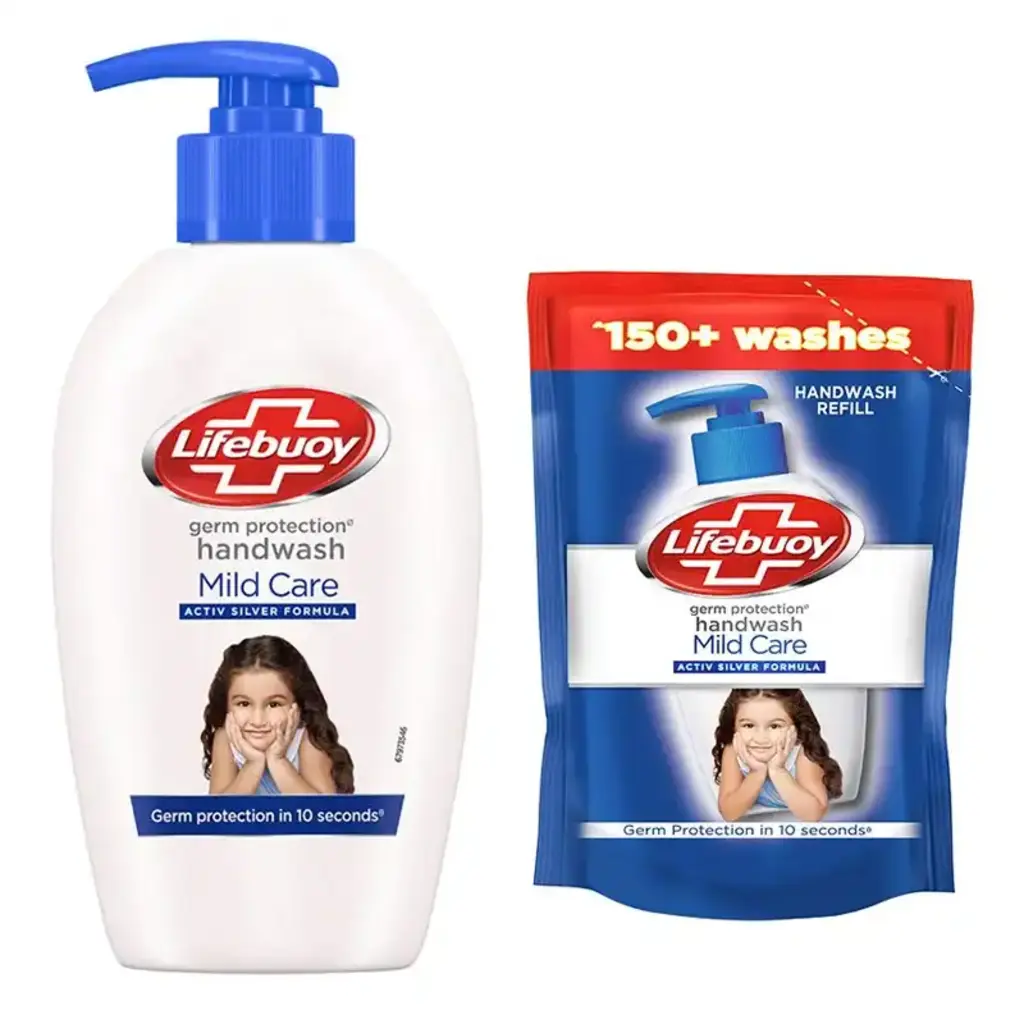 Mild Care Handwash 190ml Get Free Refill